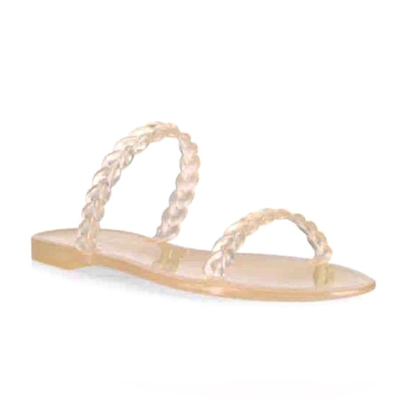 Stuart Weitzman - NIB | Braided Jelly Clear Slide-On Sandals - Size 39.5/9B - Picture 4 of 11